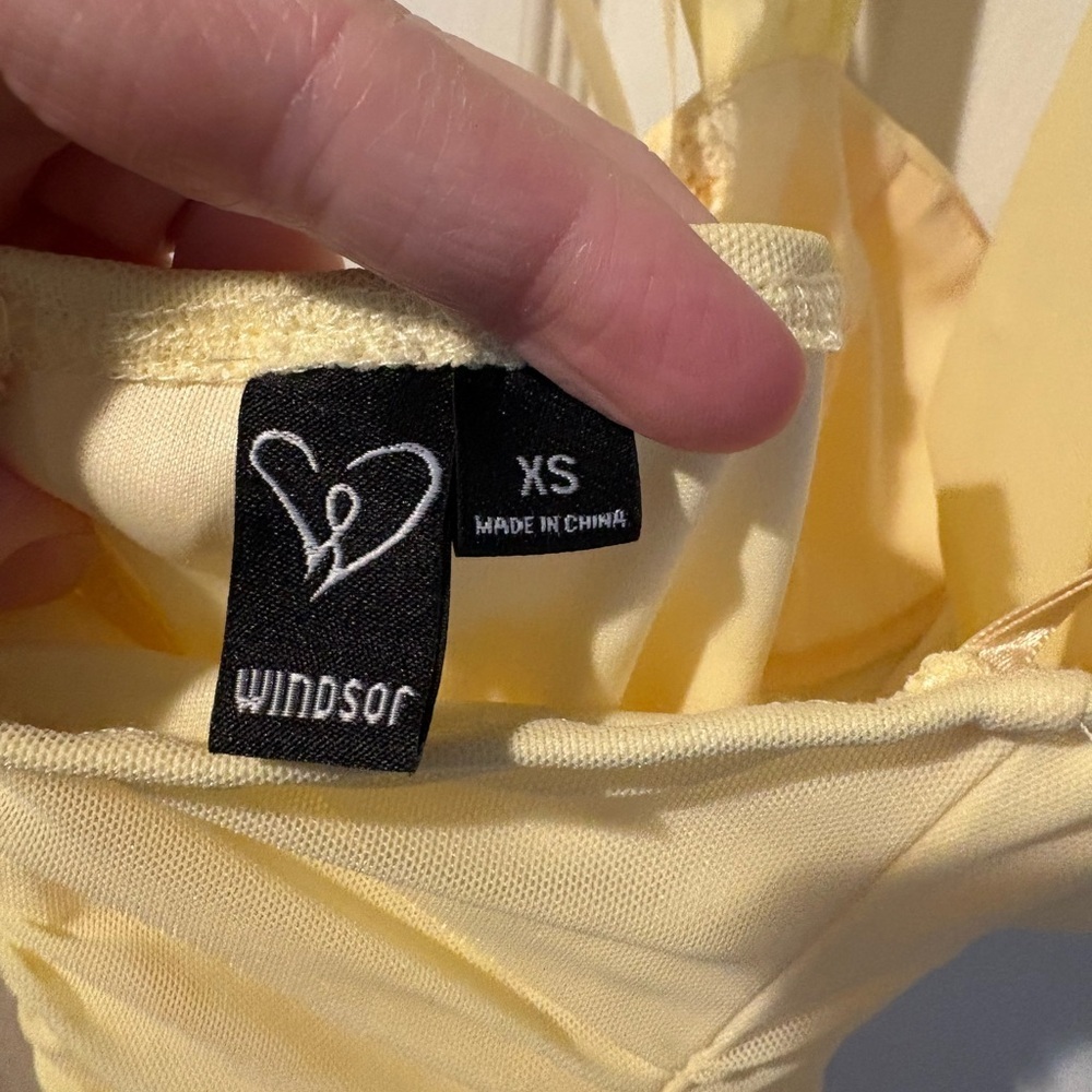 Windsor Butter Yellow Backless Halter Dress - Picture 6 of 8